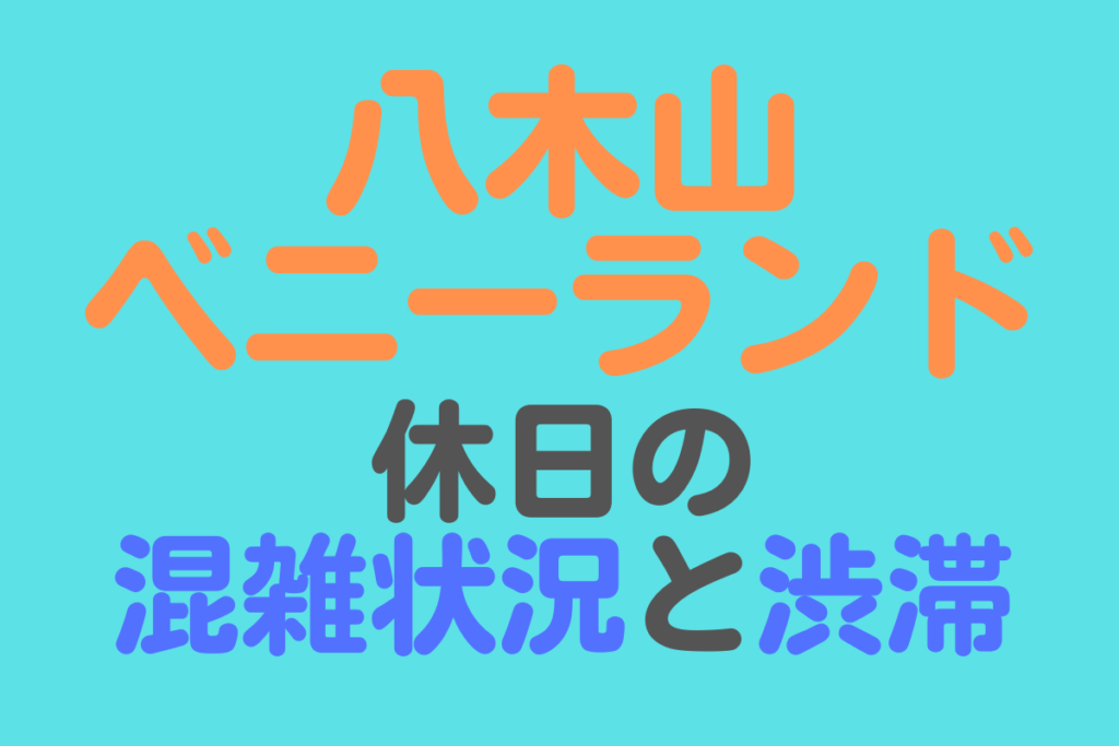 八木山ベニーランド 休日の混雑状況と渋滞